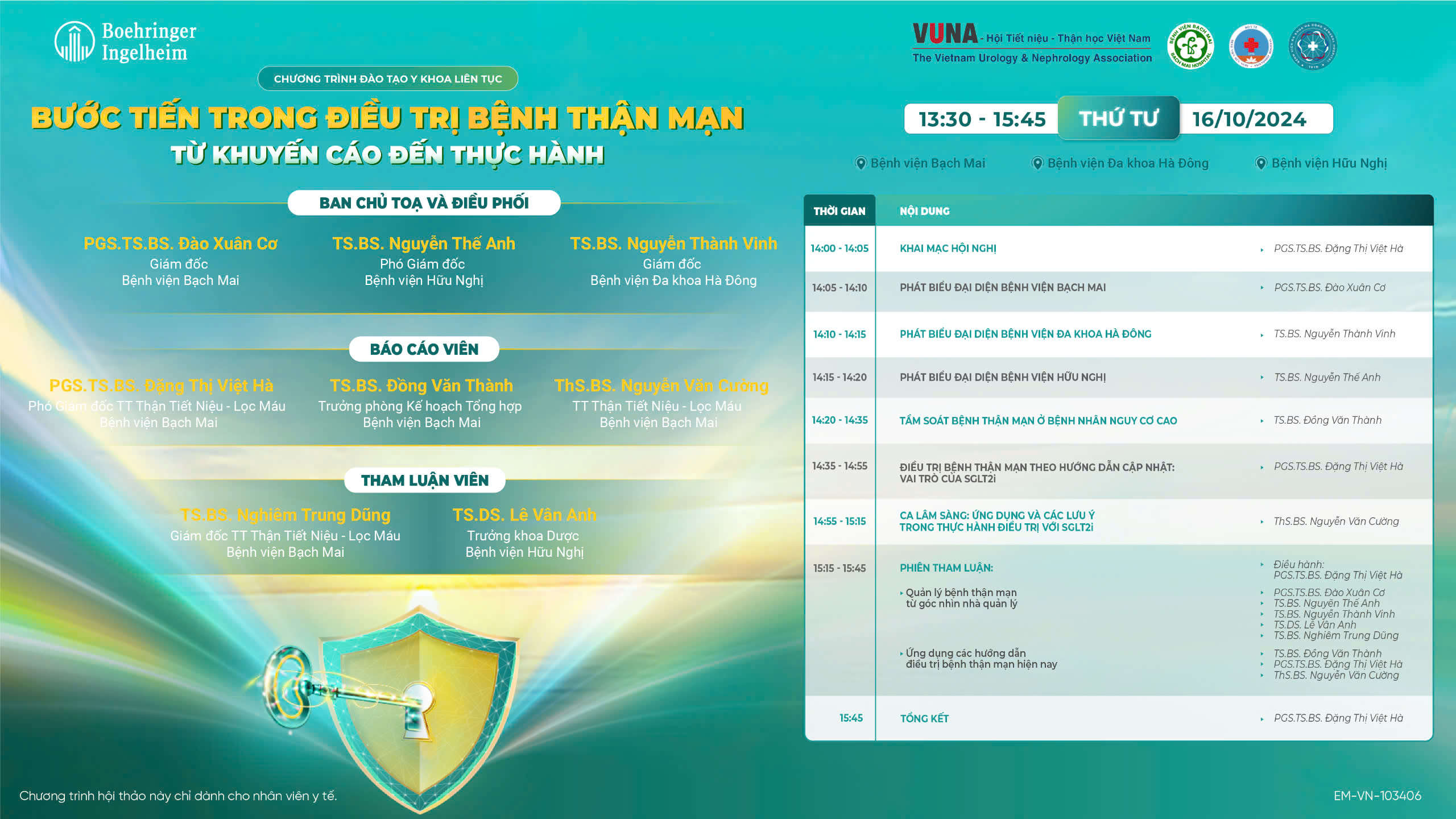 CME 16.10.24: BƯỚC TIẾN TRONG ĐIỀU TRỊ BỆNH THẬN MẠN: TỪ KHUYẾN CÁO ĐẾN THỰC HÀNH