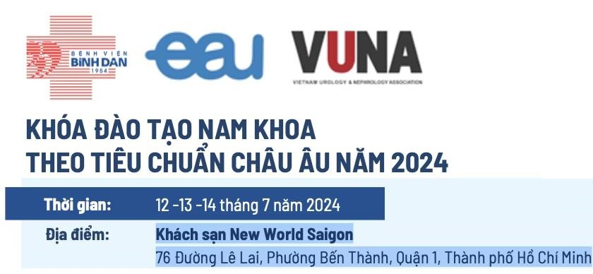 Khoá đào tạo nam khoa tiêu chuẩn châu Âu-2024