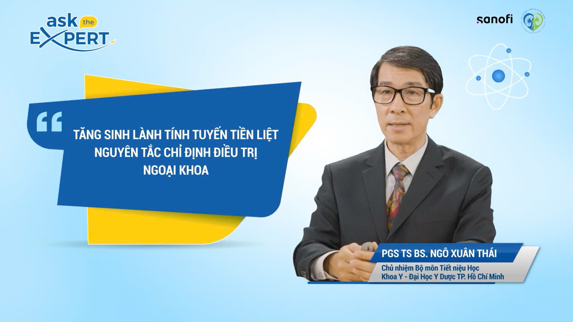 AskTheExpert: TĂNG SINH LÀNH TÍNH TUYẾN TIỀN LIỆT – NGUYÊN TẮC CHỈ ĐỊNH ĐIỀU TRỊ NGOẠI KHOA