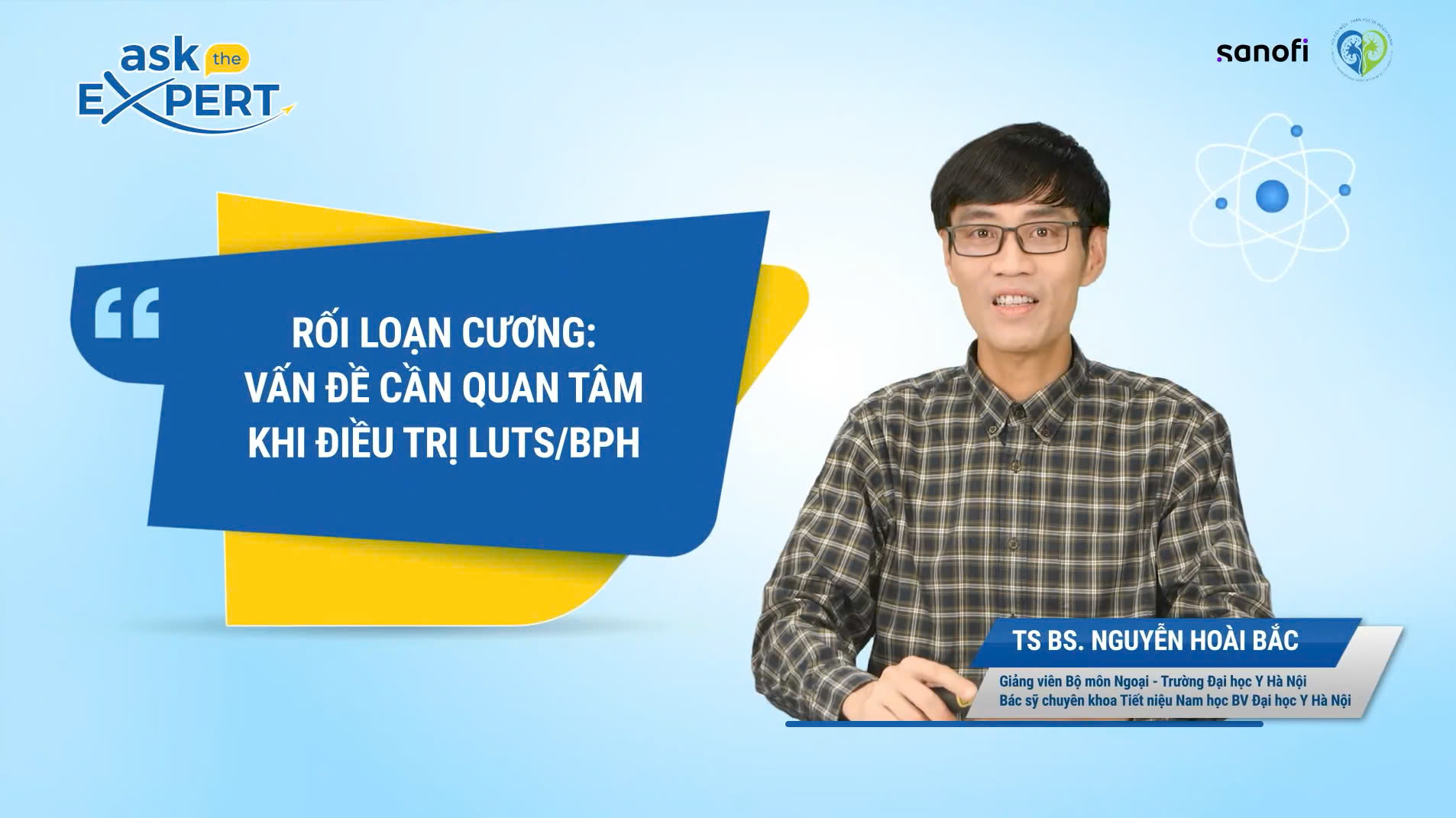 AskTheExpert: Rối Loạn Cương – Vấn Đề Cần Quan Tâm Khi Điều Trị LUTS/BPH